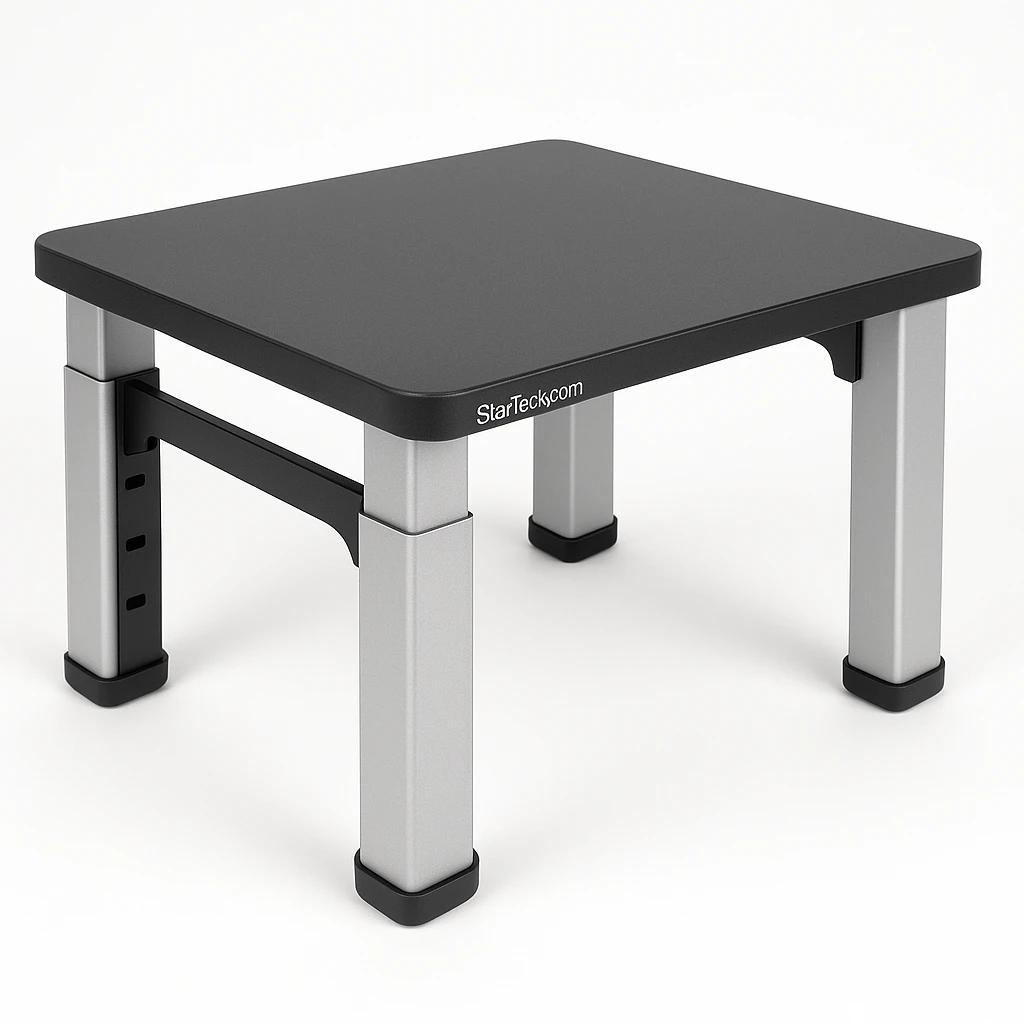 StarTech.com Base para Monitor - Riser de Acero y Aluminio - Soporte de Altura Ajustable - Para Monitores de hasta 32" - Base - para Monitor - aluminio, acero - tamaño de pantalla: 32" - escr