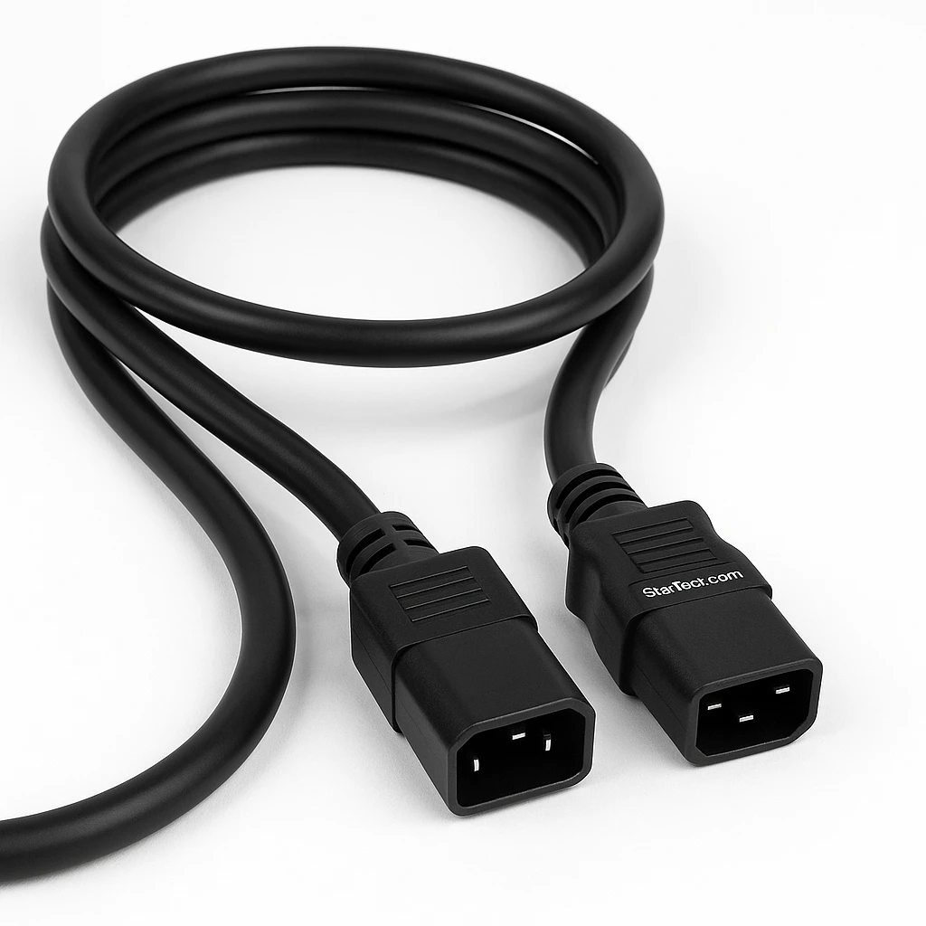 StarTech.com Cable de 1,8m C13 a C20 de servicio pesado de 2,5mm2  para alimentación de ordenadores - Cable de alimentación - IEC 60320 C20 a power IEC 60320 C13 - CA 110 V - 1.8 m - negro - 