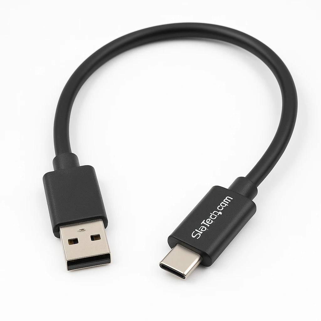 StarTech.com Cable de 0,5m USB-C a USB-A - Cable Adaptador USB Type C de Carga a USBA - Latiguillo USB Tipo C USBC USB 3.1 de 10Gbps - Cable USB - USB Tipo A (M) a 24 pin USB-C (M) - USB 3.1 