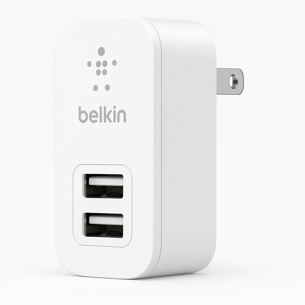 Belkin - - 24 vatios - 4.8 A - 2 conectores de salida (USB) - blanco