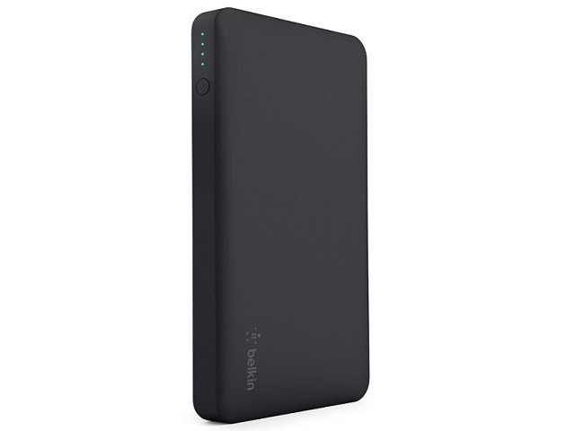Belkin - Cargador portátil - 20000 mAh - 15 vatios - 2.4 A - 2 conectores de salida (USB) - en el cable: USB-C - negro