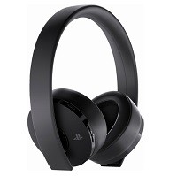 Sony Gold - Auricular - tamaño completo - 2,4 GHz - inalámbrico - conector de 3,5 mm - negro - para Sony PlayStation 4