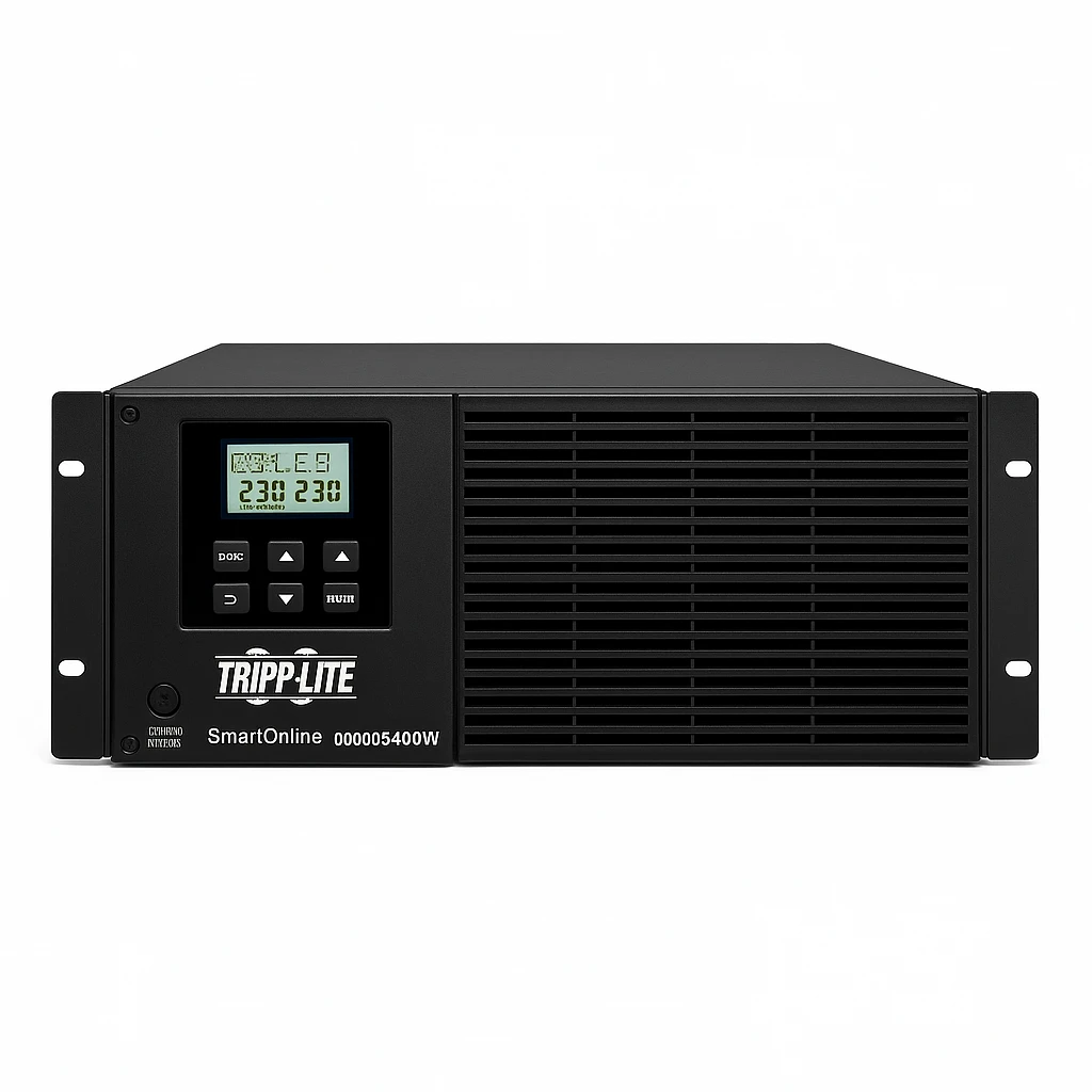 Tripp Lite UPS Smart Online 6000VA 5400W Rackmount 6kVA 200-240V USB DB9 Manual Bypass Hot Swap 4URM - UPS (montaje en bastidor) - CA 200/208/220/230/240 V - 5.4 kW - 6000 VA - RS-232, USB - 
