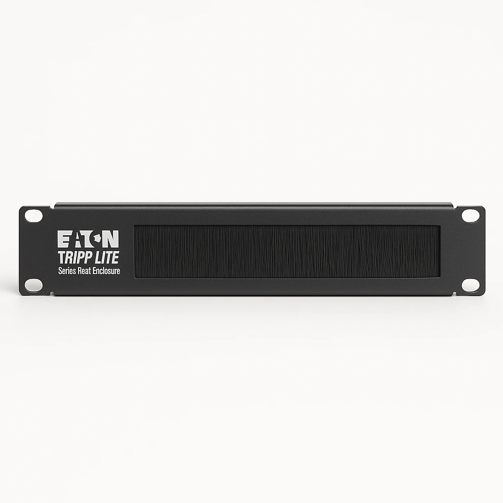 Eaton Tripp Lite Series Rack Enclosure Cabinet Cooling Horizontal Brush Strip 1URM - Panel de entrada de cable para bastidor con cepillo - 1U