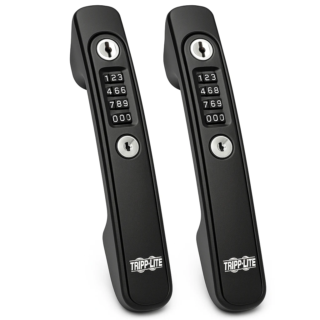 Eaton Tripp Lite Series Rack Enclosure Cabinet 2-pack Door Handles w/ Combination Lock - Asa de bastidor (paquete de 2)