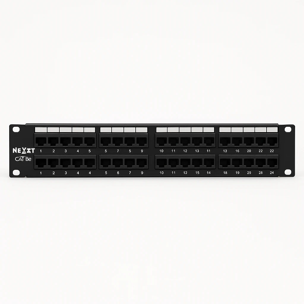 Nexxt - Tablero de conexiones - CAT 5e - 19" - 24 puertos
