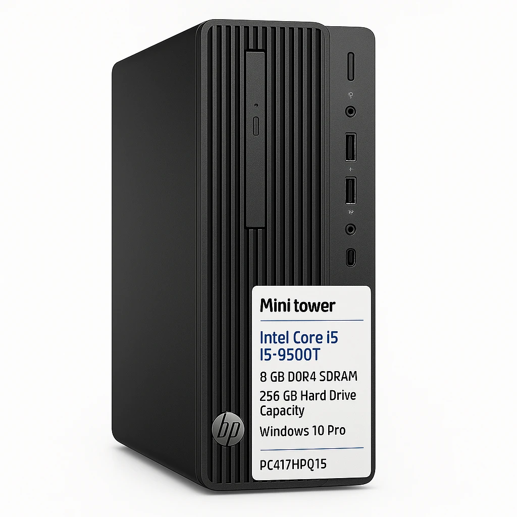 HP - Mini tower - Intel Core i5 I5-9500T - 8 GB DDR4 SDRAM - 256 GB Hard Drive Capacity - Windows 10 Pro - Spanish