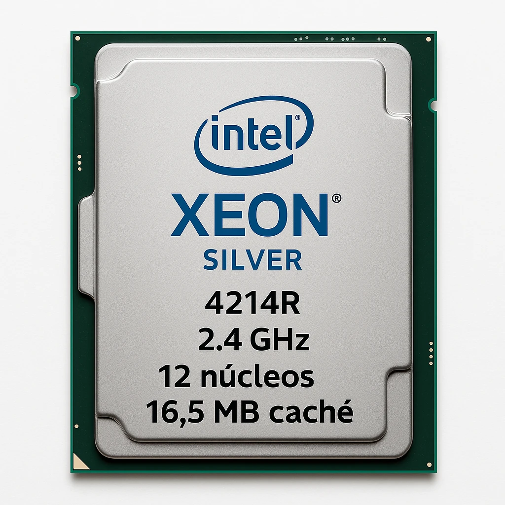 Intel Xeon Silver 4214R - 2.4 GHz - 12 núcleos - 16.5 MB caché - para Nimble Storage dHCI Large Solution with HPE ProLiant DL380 Gen10; ProLiant DL380 Gen10
