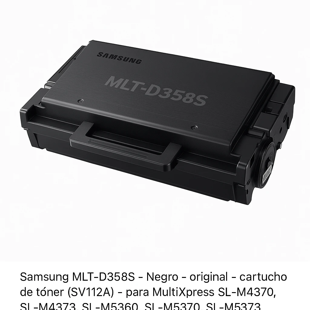Samsung MLT-D358S - Negro - original - cartucho de tóner (SV112A) - para MultiXpress SL-M4370, SL-M4373, SL-M5360, SL-M5370, SL-M5373