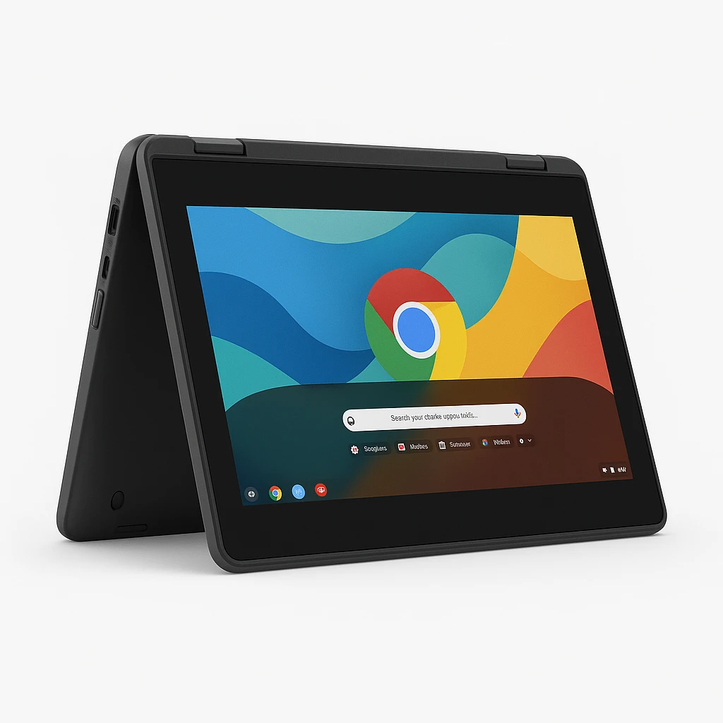 Lenovo 300e Chromebook (2nd Gen) AST 82CE - Diseño plegable - AMD A4 - 9120C / hasta 2.4 GHz - Chrome OS - Radeon R4 - 4 GB RAM - 32 GB eMMC - 11.6" IPS pantalla táctil 1366 x 768 (HD) - Wi-F