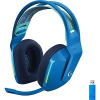 Logitech G733 LIGHTSPEED Wireless RGB Gaming Headset - Auricular - 7.1 canales - tamaño completo - 2,4 GHz - inalámbrico - azul