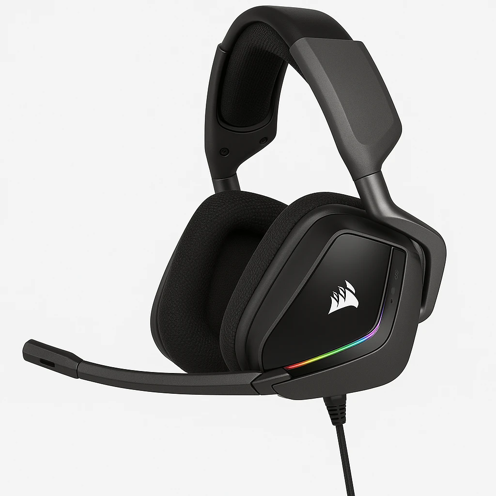 CORSAIR Gaming VOID RGB ELITE - Auricular - tamaño completo - 2,4 GHz - inalámbrico - carbón