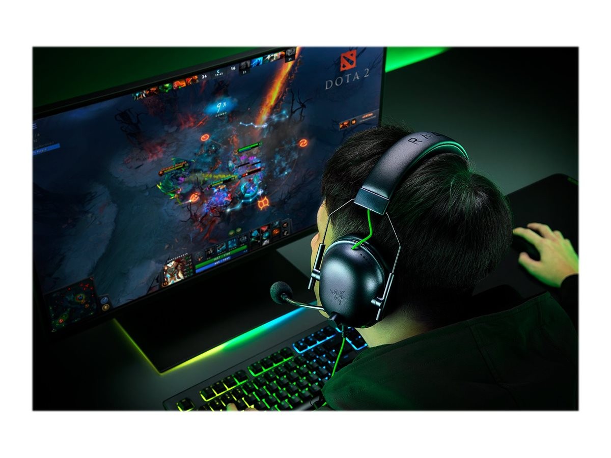Razer BlackShark V2 X - Auricular - tamaño completo - cableado - conector de 3,5 mm - aislamiento de ruido