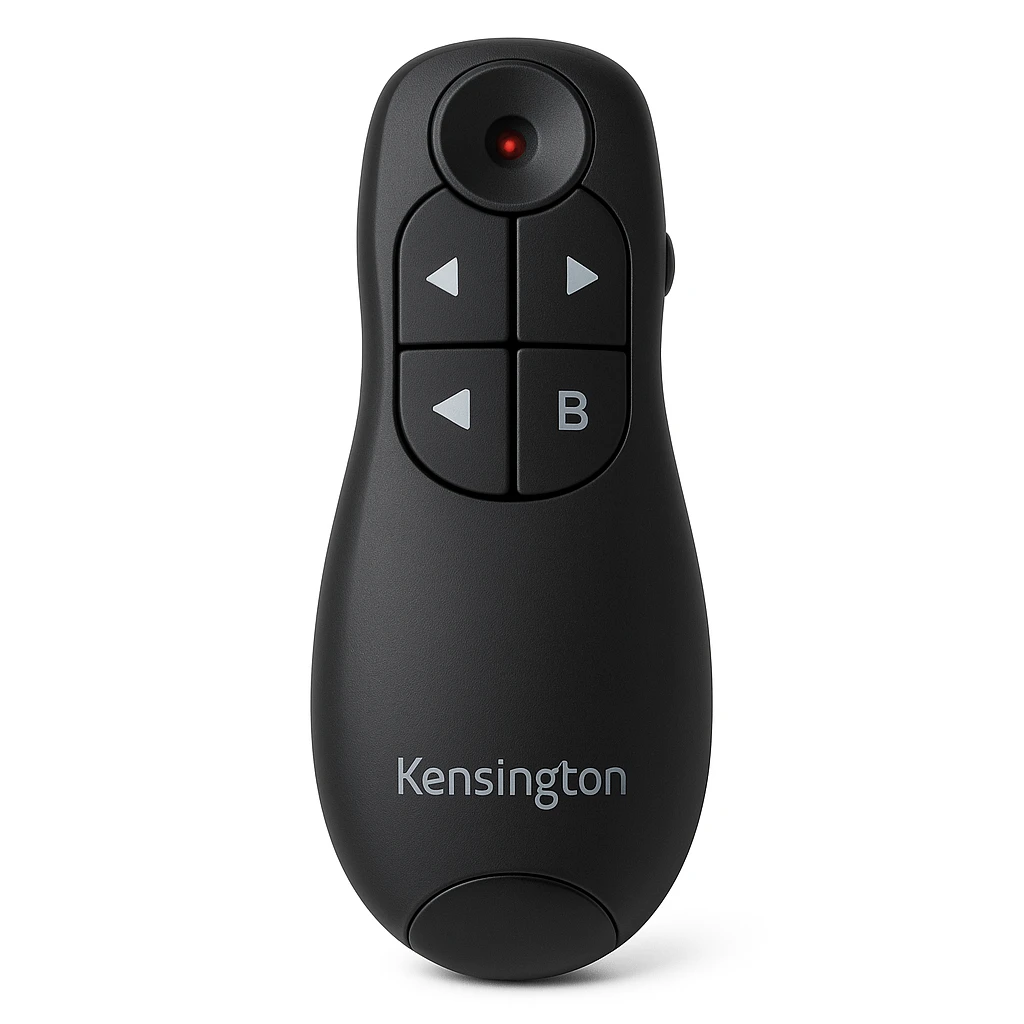 Kensington Wireless Presenter with Laser Pointer - Control remoto para presentaciones - 4 botones - RF
