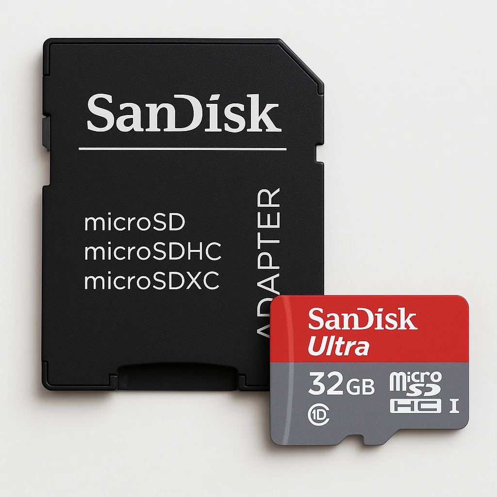 SanDisk Ultra - Tarjeta de memoria flash (adaptador microSDHC a SD Incluido) - 32 GB - Class 10 - microSDHC UHS-I