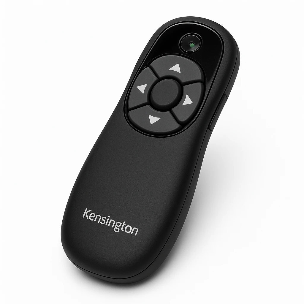 Kensington Presenter Expert Green Laser with Cursor Control - Control remoto para presentaciones - 4 botones - RF - negro