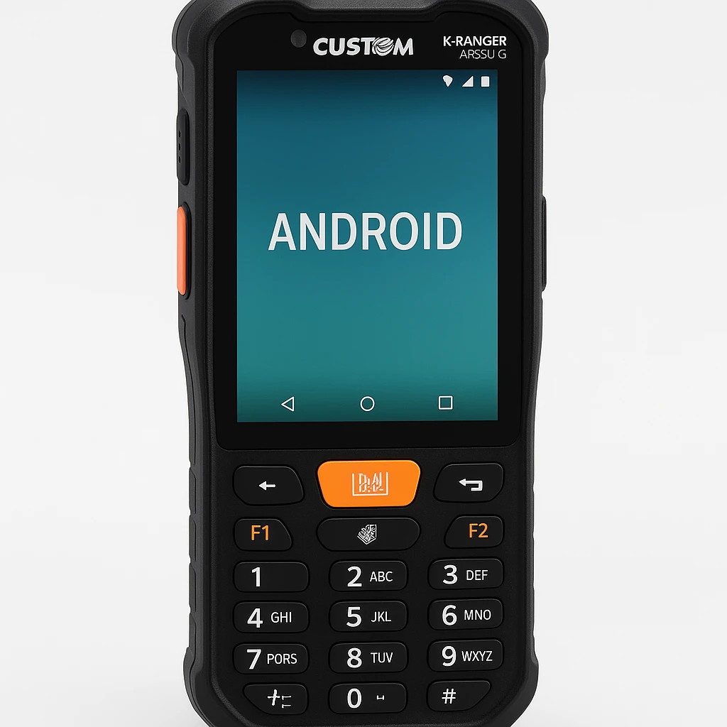 Custom K-RANGER KR550-G - Terminal de recopilación de datos - resistente - Android 9.0 (Pie) - 16 GB - 4" color (800 x 480) - cámara trasera - lector de código de barras - (creador de imágene