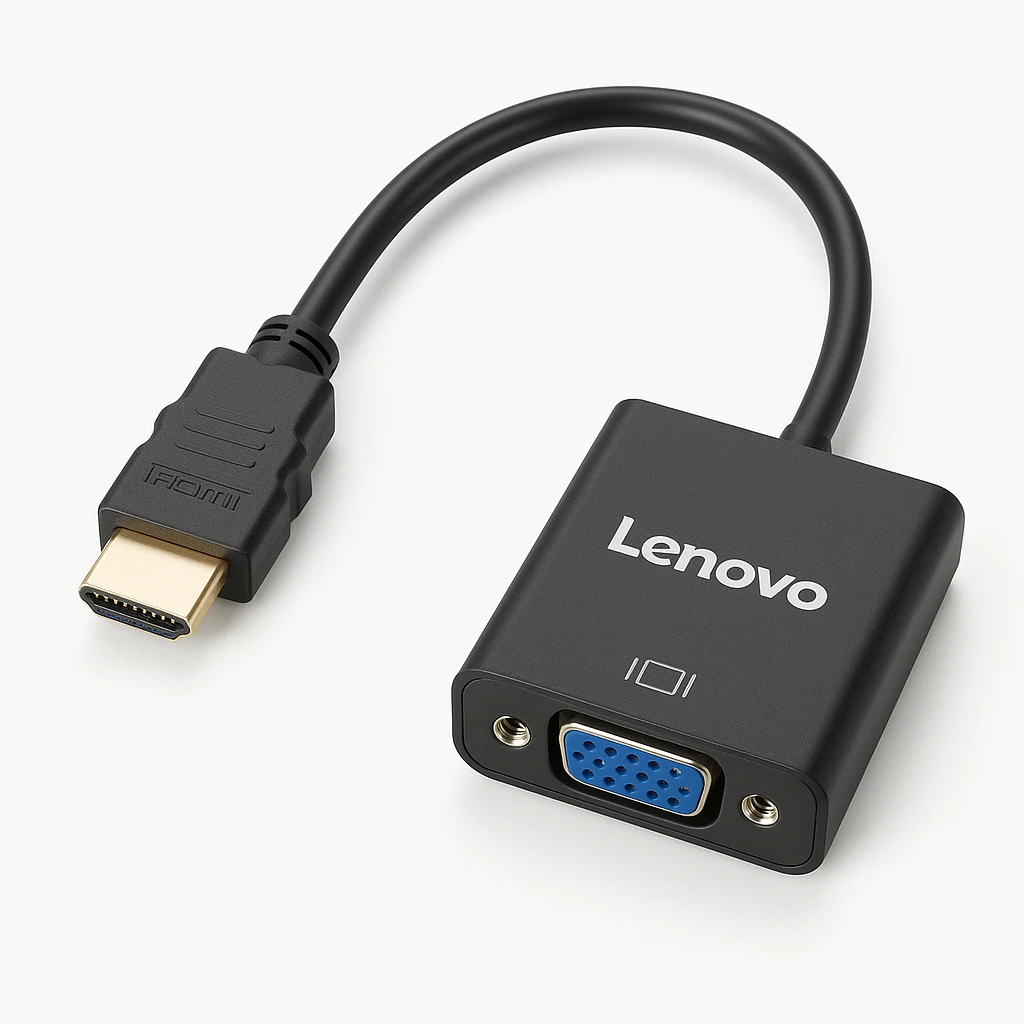 Lenovo - Adaptador de vídeo - HDMI macho a HD-15 (VGA) hembra - 20 cm