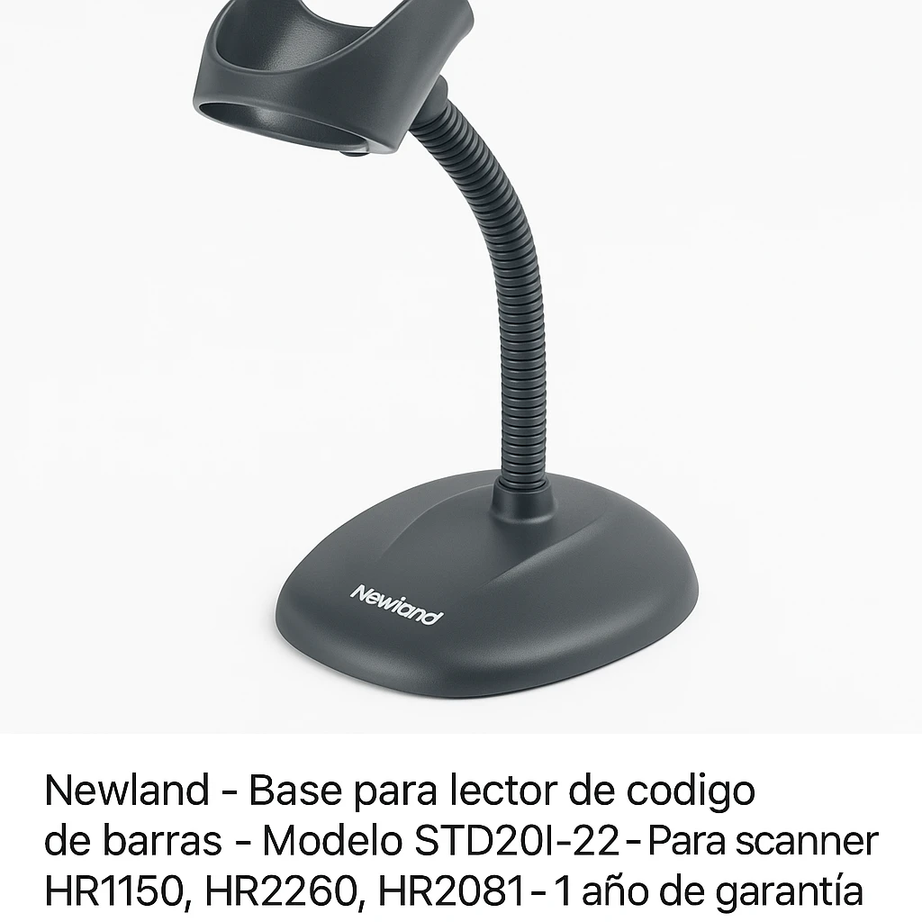 Newland - Base para lector de codigo de barras - Modelo STD20I-22 - Para scanner HR1150, HR2260, HR2081 - 1 año de garantia