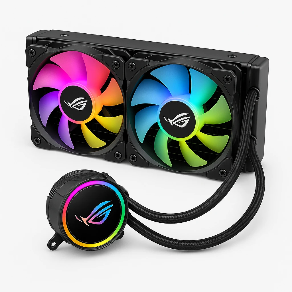 ASUS ROG STRIX LC 240 RGB - Sistema de refrigeración líquida del procesador - (para: LGA1156, LGA1366, LGA1155, LGA2011, LGA1150, LGA2011-3, LGA1151, AM4, LGA2066, TR4, LGA1200) - aluminio co