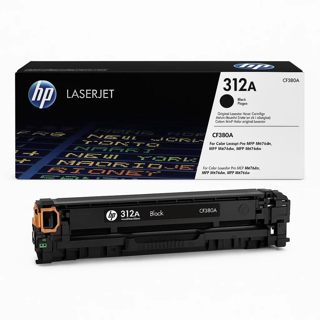 HP 312A - Negro - original - LaserJet - cartucho de tóner (CF380A) - para Color LaserJet Pro MFP M476dn, MFP M476dw, MFP M476nw