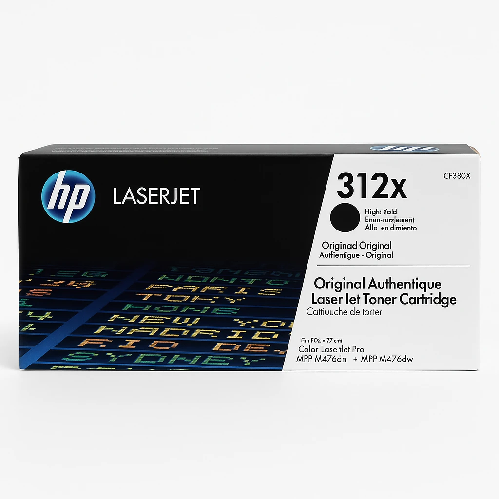 HP 312X - Alto rendimiento - negro - original - LaserJet - cartucho de tóner (CF380X) - para Color LaserJet Pro MFP M476dn, MFP M476dw, MFP M476nw