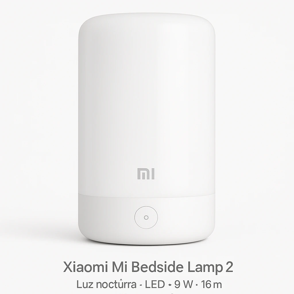 Xiaomi Mi Bedside Lamp 2 - Luz nocturna - LED - 9 W - 16 millones de colores - 1700-6500 K