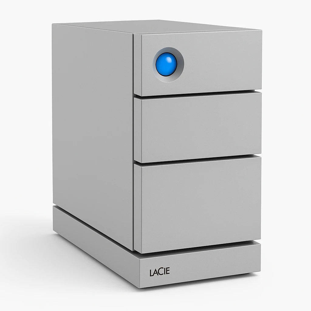 LaCie 2big RAID STHJ16000800 - Orden unidad de disco duro - 16 TB - 2 compartimentos - HDD 8 TB x 2 - USB 3.1 Gen 2 (externo) - con 5 años de plan de servicio para recuperación de datos