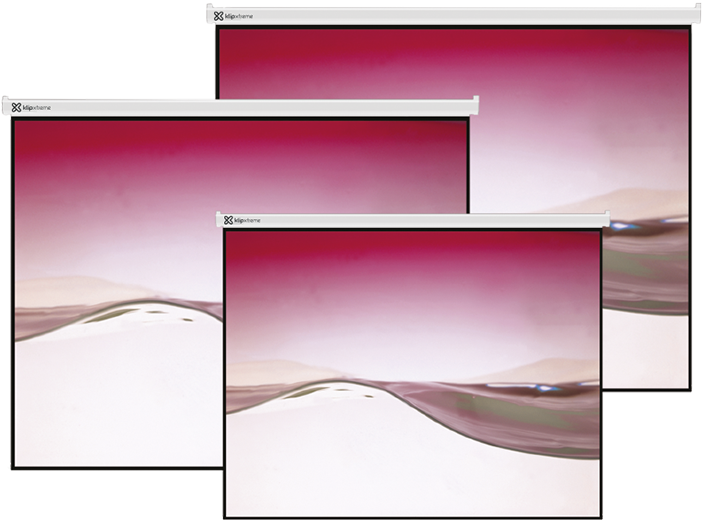 Klip Xtreme KPS-304 - Pantalla de proyección - instalable en el techo, instalable en pared - 120" (305 cm) - 4:3 - Matte White - blanco