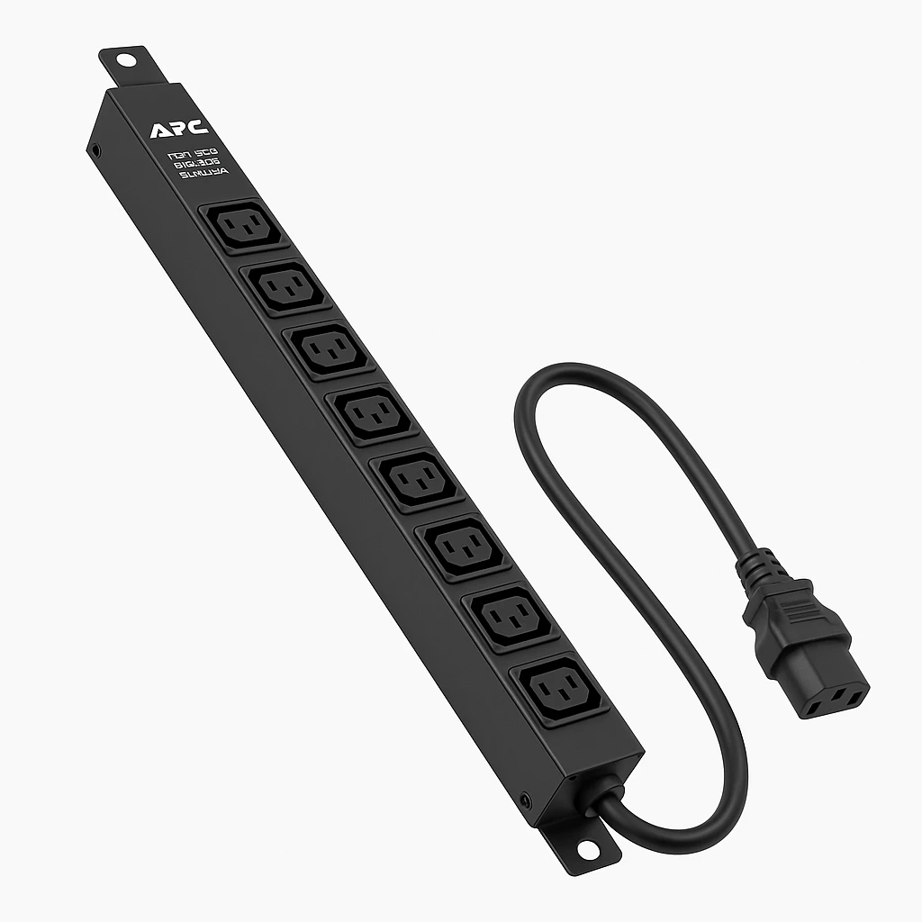 APC Easy Basic Rack PDU EPDU1016B - Unidad de distribución de potencia (montaje en bastidor) - CA 200/208/230 V - 3680 VA - input: IEC 60320 C20 - conectores de salida: 8 (power IEC 60320 C13