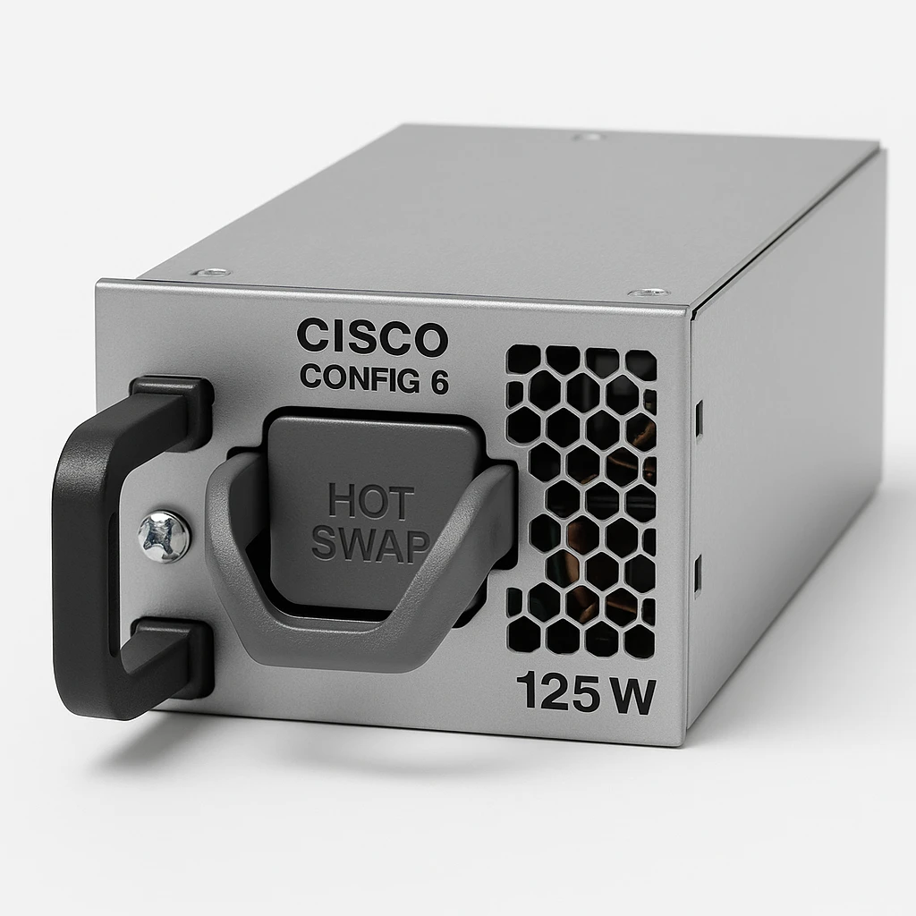 Cisco Config 6 - Fuente de alimentación - conectable en caliente / redundante (módulo de inserción) - AC - 125 vatios - para Catalyst 9200 (125 vatios)