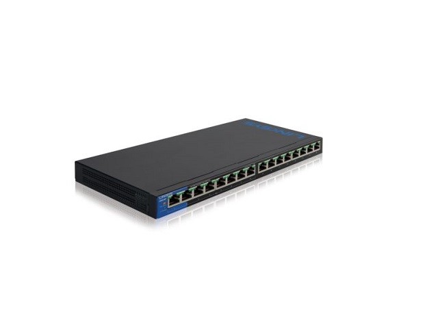 Linksys LGS116P - Conmutador  - sin gestionar - 8 x 10/100/1000 (PoE+) + 8 x 10/100/1000 - sobremesa, montaje en pared - PoE+ - ca 100/230 V - 2 años de garantía