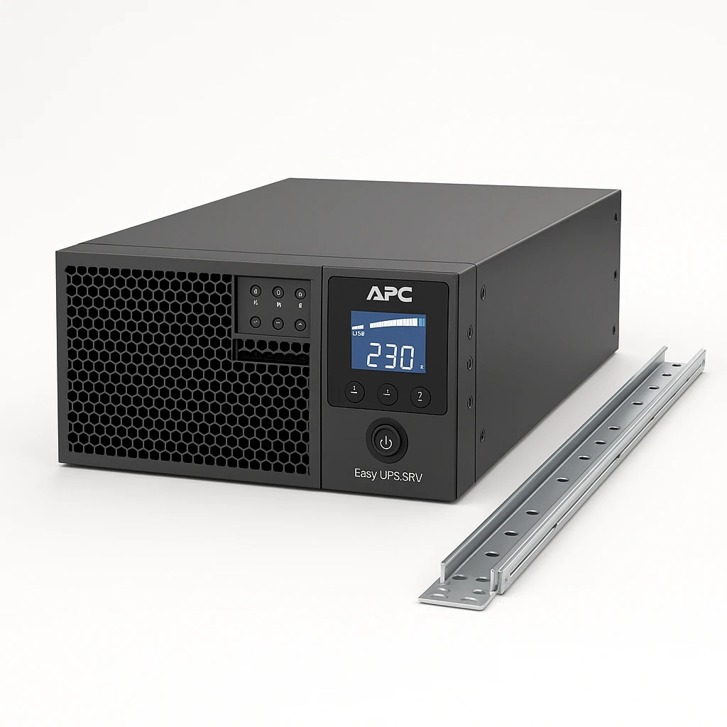 APC Easy UPS SRV SRV3KRILRK - UPS (montaje en bastidor) - CA 220/230/240 V - 2400 vatios - 3000 VA - USB, RS-232 - conectores de salida: 7 - PFC - con kit del riel
