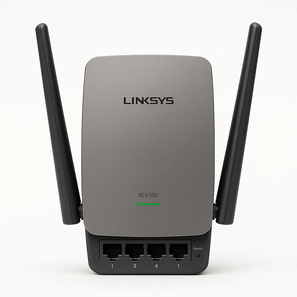 Linksys RE6500 - Wi-Fi range extender - 4 puertos - 802.11a/b/g/n - Banda doble - 2 años de garantía 