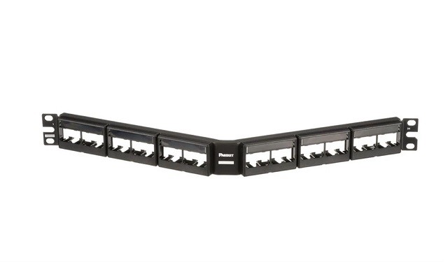 Panduit MINI-COM Modular Faceplate Patch Panels - Patch panel - 1U - 19" - 24 ports