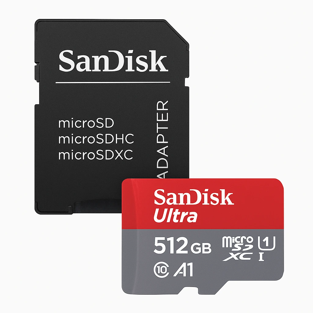 SanDisk Ultra - Tarjeta de memoria flash (adaptador microSDXC a SD Incluido) - 512 GB - A1 / UHS-I U1 / Class10 - microSDXC UHS-I