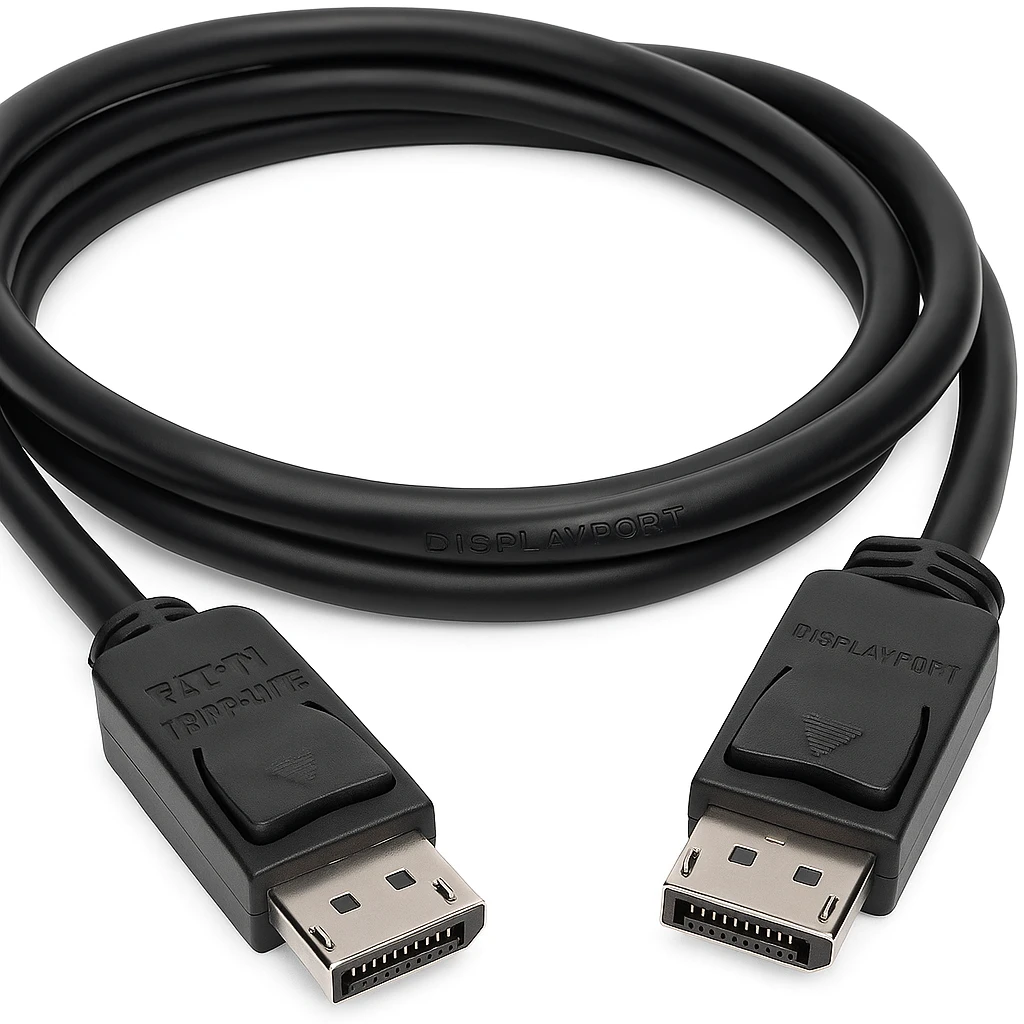 Eaton Tripp Lite Series DisplayPort Cable with Latching Connectors, 4K 60 Hz (M/M), Black, 6 ft. (1.83 m) - Cable DisplayPort - DisplayPort (M) a DisplayPort (M) - 1.8 m - negro