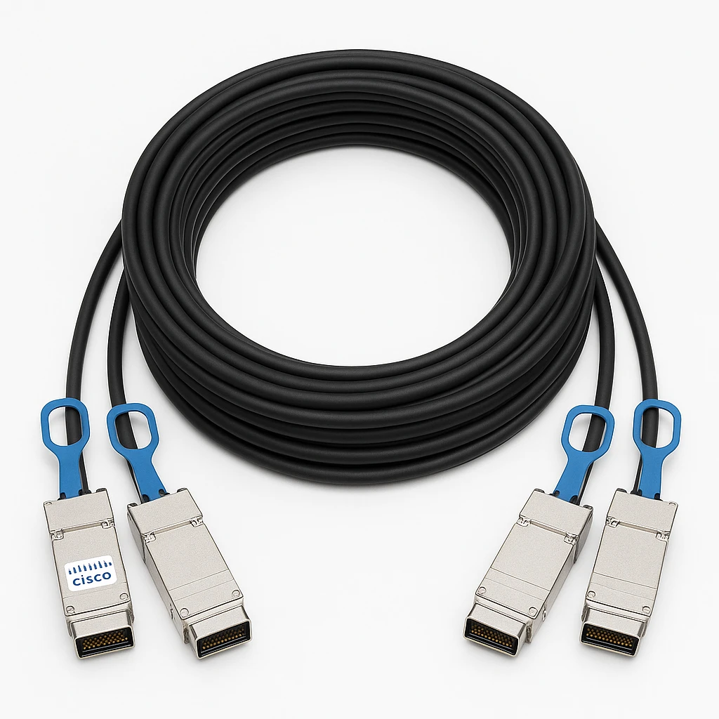 Cisco - Cable InfiniBand - 4 x InfiniBand (M) a 4 x InfiniBand (M) - 15 m - para P/N: X2-10GB-CX4, X2-10GB-CX4=, X2-10GB-CX4-RF, XENPAK-10GB-CX4, XENPAK-10GB-CX4-RF