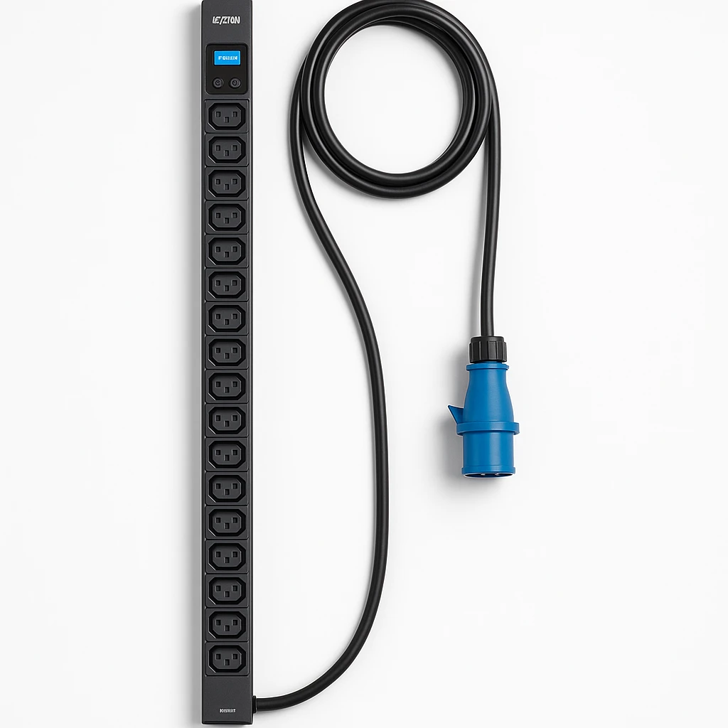 Eaton 7.7kW Single-Phase Switched PDU with LX Platform Interface, 230V Output, IEC 309 32A Blue, 10 ft. (3.05 m) Cord, 0U, TAA - Unidad de distribución de potencia (montaje en bastidor) - 32 