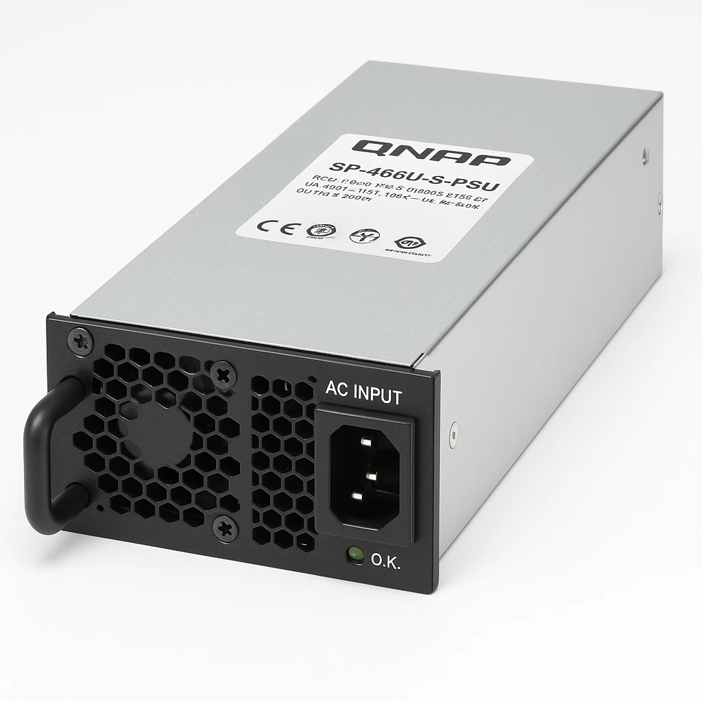QNAP SP-469U-S-PSU - Fuente de alimentación - redundante (módulo de inserción) - CA 100-240 V - 250 vatios - para QNAP TS-469U-RP Turbo NAS, TS-469U-SP Turbo NAS
