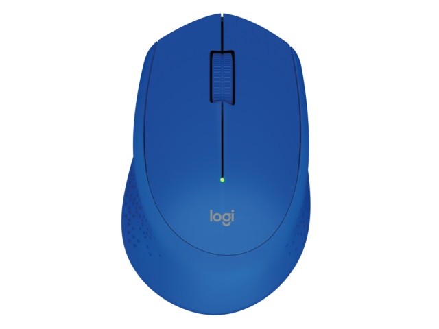 Logitech M280 - Ratón - diestro - óptico - 3 botones - inalámbrico - 2.4 GHz - receptor inalámbrico USB - azul