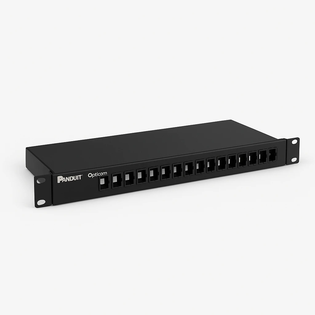 Panduit Opticom - Soporte para conector de fibra óptica - negro - 1U