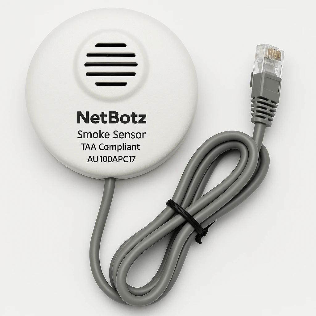 NetBotz - Sensor de humo - cableado - 10/100 Ethernet - Conforme a la TAA