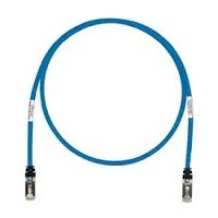 Panduit TX6A 10Gig - Cable de interconexión - RJ-45 (M) a RJ-45 (M) - 2 m - SFTP - CAT 6a - atornillado, sin halógenos, sin enganches, trenzado - azul