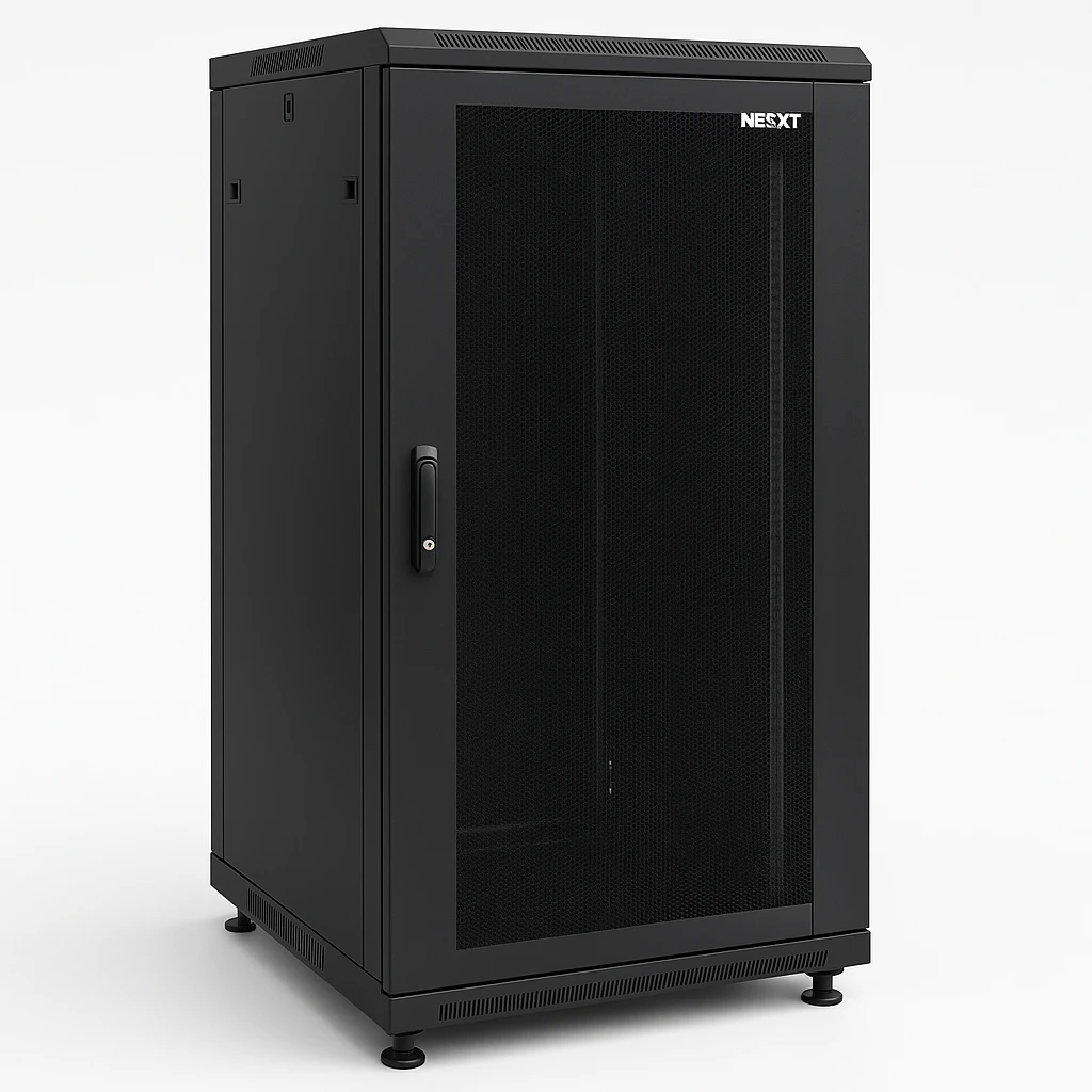 Nexxt Solutions - Rack armario - instalable en el suelo - RAL 9005, negro barniz - 42U - 19"