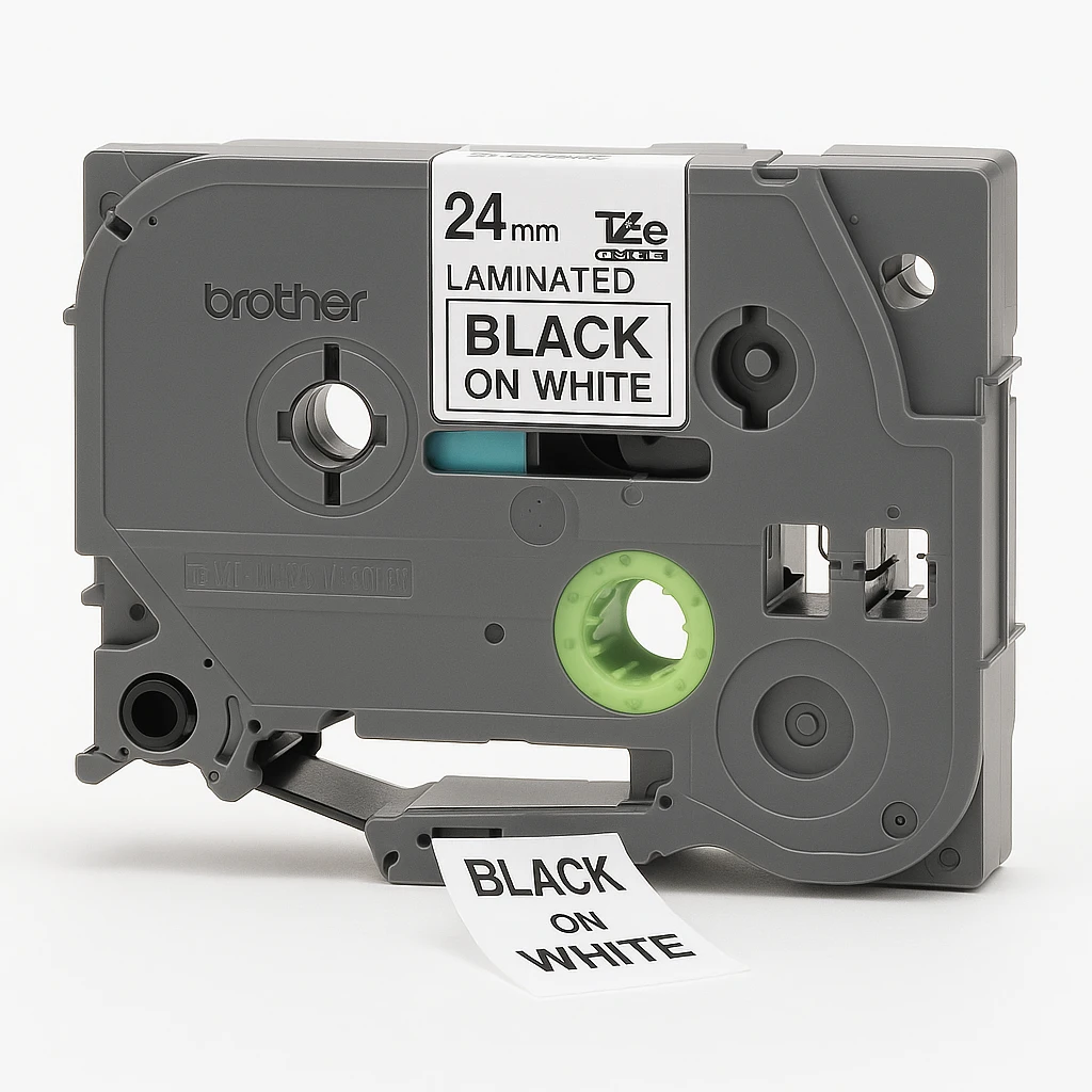 Brother TZe-251 - Adhesivo estándar - negro sobre blanco - rollo (2,4 cm x 8 m) 1 cinta(s) tipo laminado - para Brother PT-D600; P-Touch PT-D800, E550, E800, P900, P950; P-Touch Cube Plus PT-