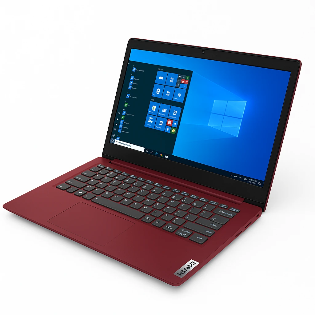 Lenovo IdeaPad 3 14IGL05 81WH - Intel Celeron - N4020 / hasta 2.8 GHz - Win 10 Home 64 bit - UHD Graphics 600 - 4 GB RAM - 500 GB HDD - 14" TN 1366 x 768 (HD) - Wi-Fi 5 - Rojo cereza - kbd: e