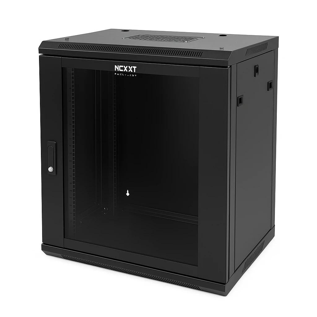 Nexxt Solutions - Rack armario - instalable en pared - RAL 9005, negro barniz - 18U - 19"