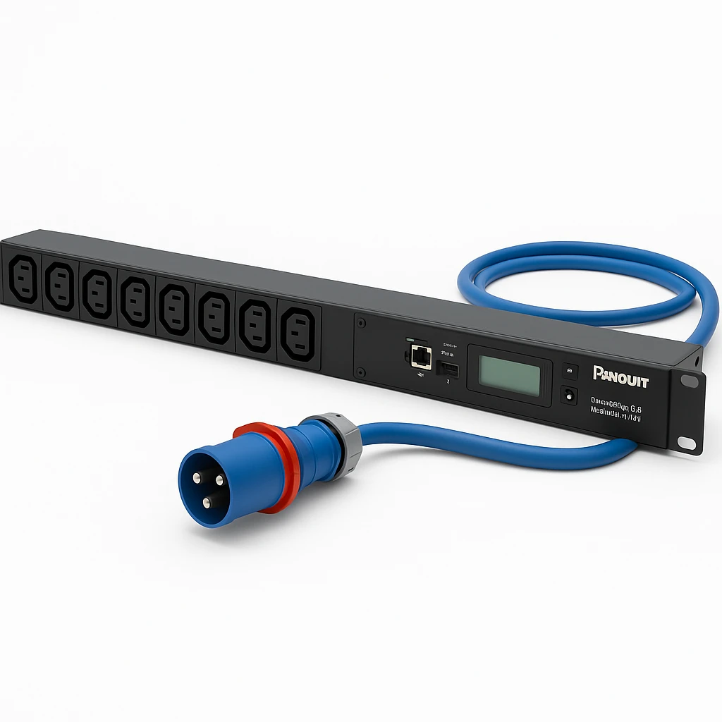 Panduit SmartZone G5 Monitored Input (MI) Series - Unidad de distribución de potencia (montaje en bastidor) - CA 230 V - 7400 VA - 1 fase - Ethernet 10/100/1000 - input: IEC 60309 2P+E - cone