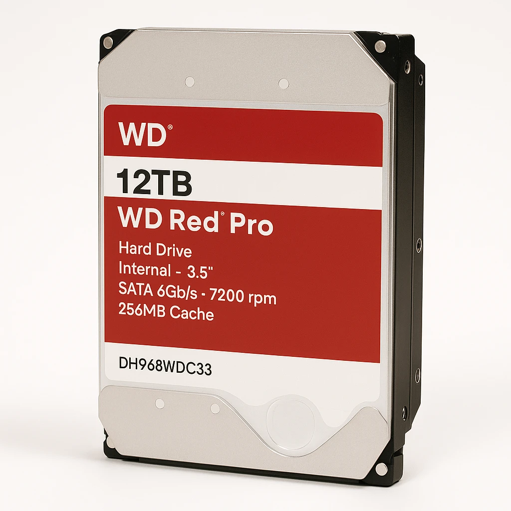 WD Red Pro WD121KFBX - Disco duro - 12 TB - interno - 3.5" - SATA 6Gb/s - 7200 rpm - búfer: 256 MB